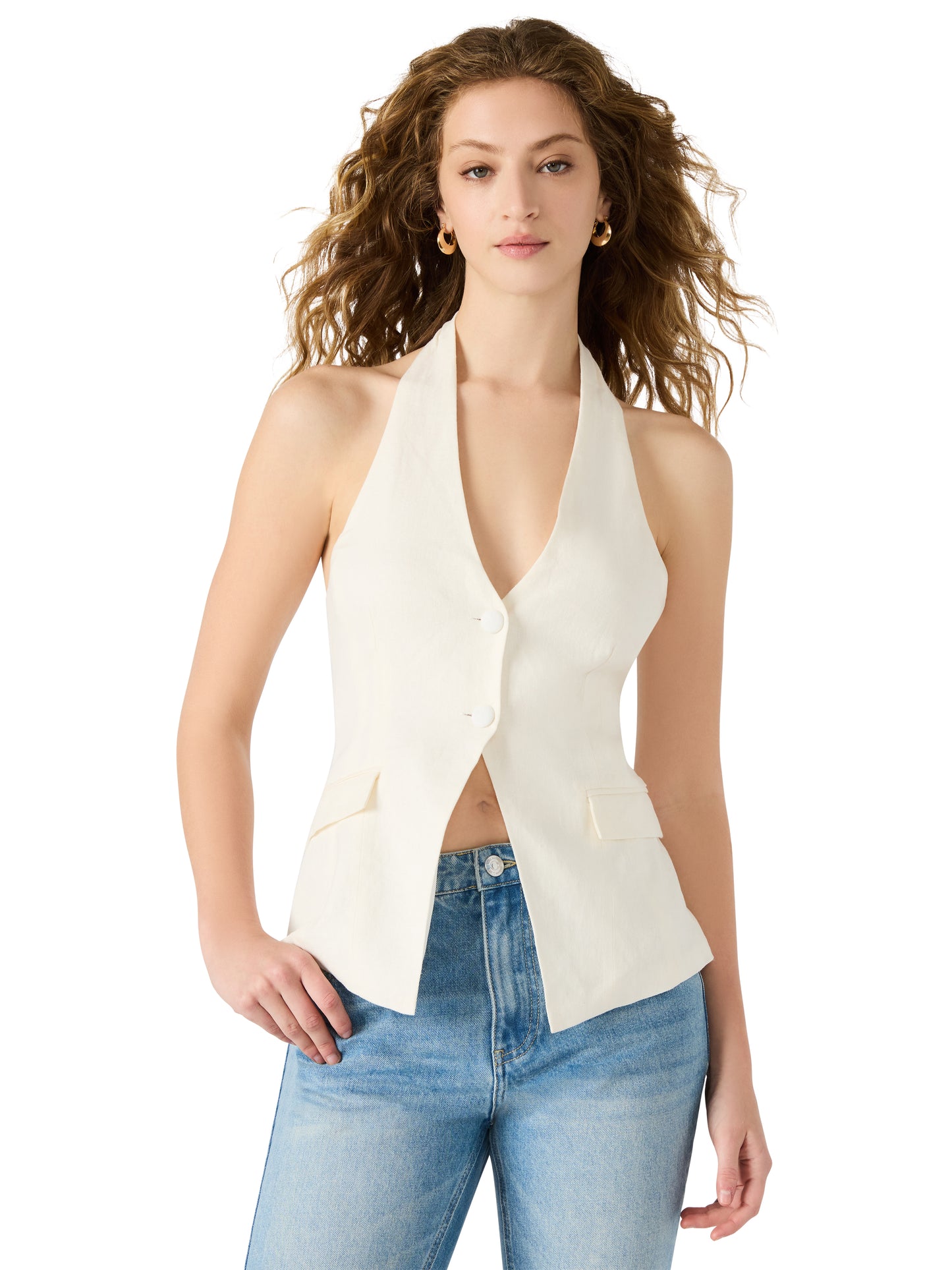 Brielle Vest - Ivory