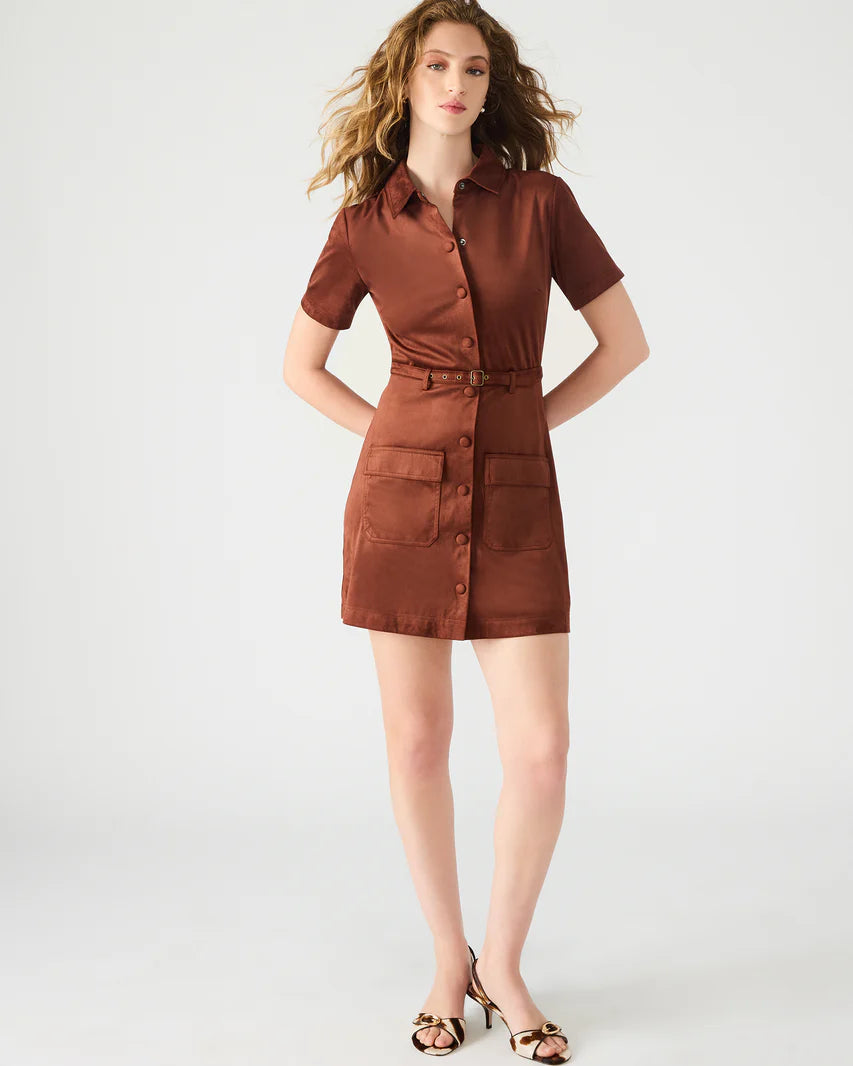 Joliana Dress - Dark Fig
