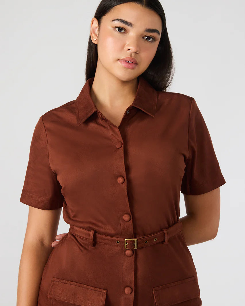 Joliana Dress - Dark Fig
