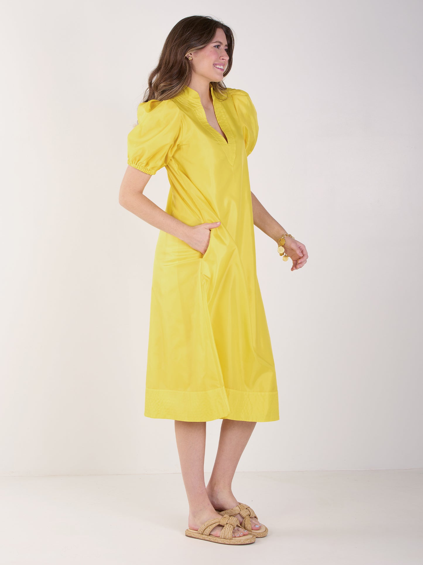 Emily McCarthy Hampton Dress - Lemon