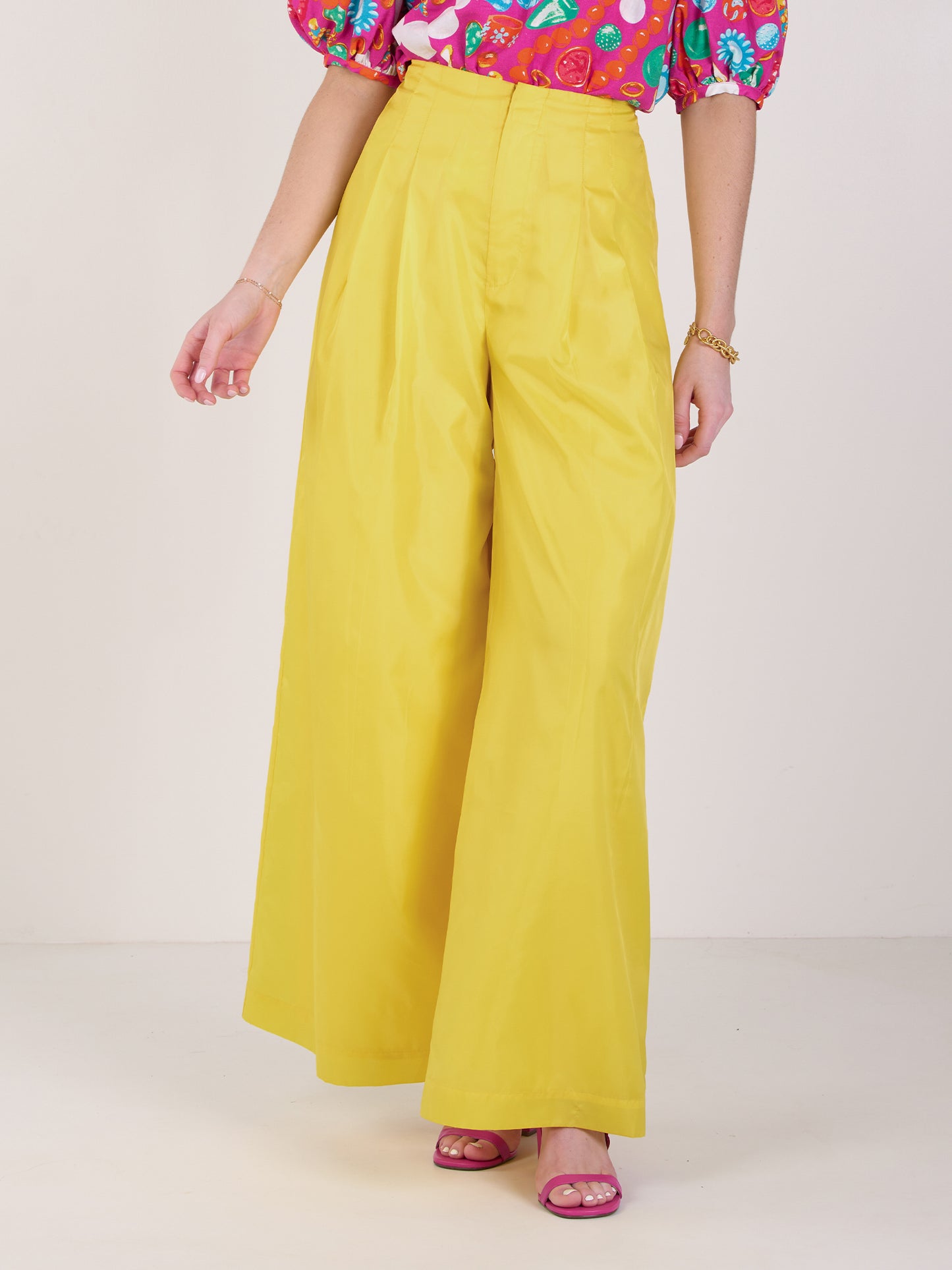Emily McCarthy Paisley Pant - Lemon