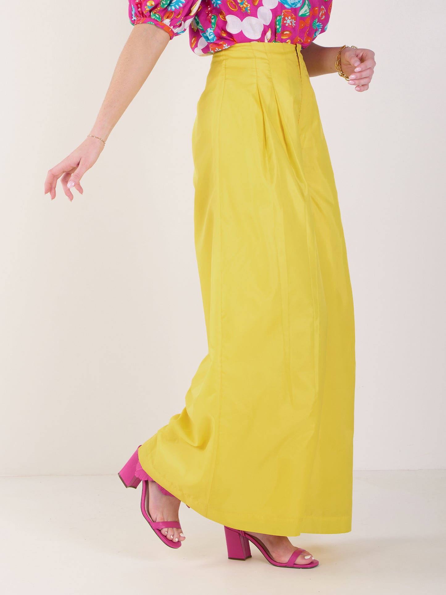 Emily McCarthy Paisley Pant - Lemon