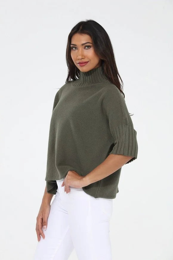 The Maple Turtleneck Sweater - Olive