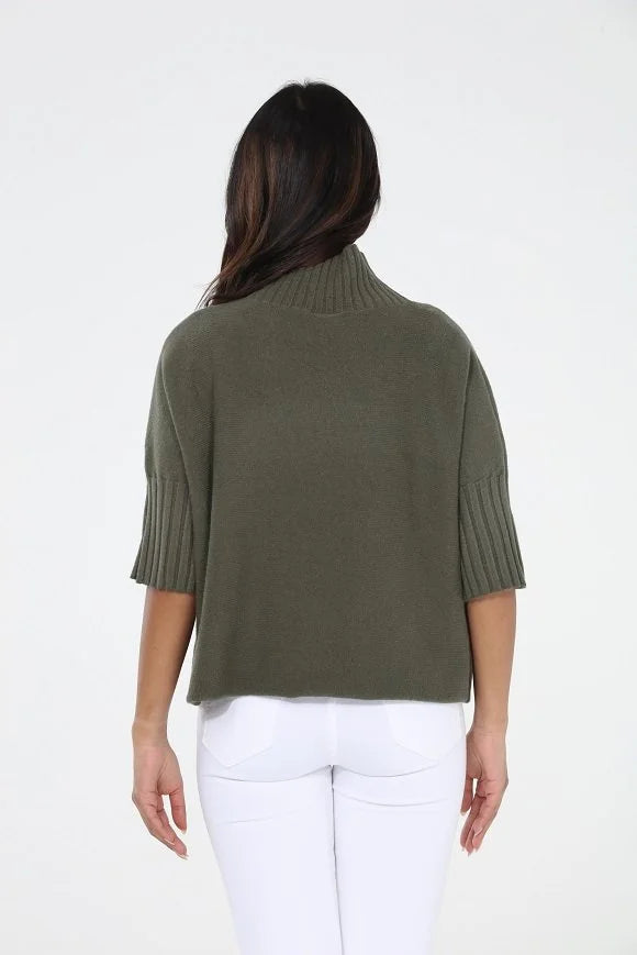 The Maple Turtleneck Sweater - Olive