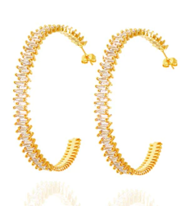 Ocean Drive Grande Hoop - Gold