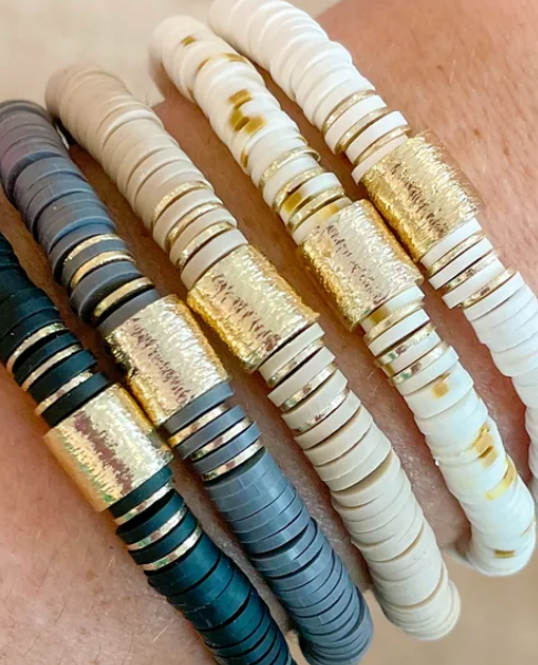 Taupe Heishi Bracelet
