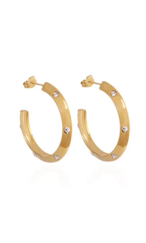 Diamonds Are Forever Hoop Earring