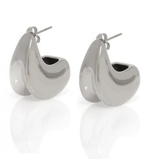 Heart and Soul Earrings - Silver