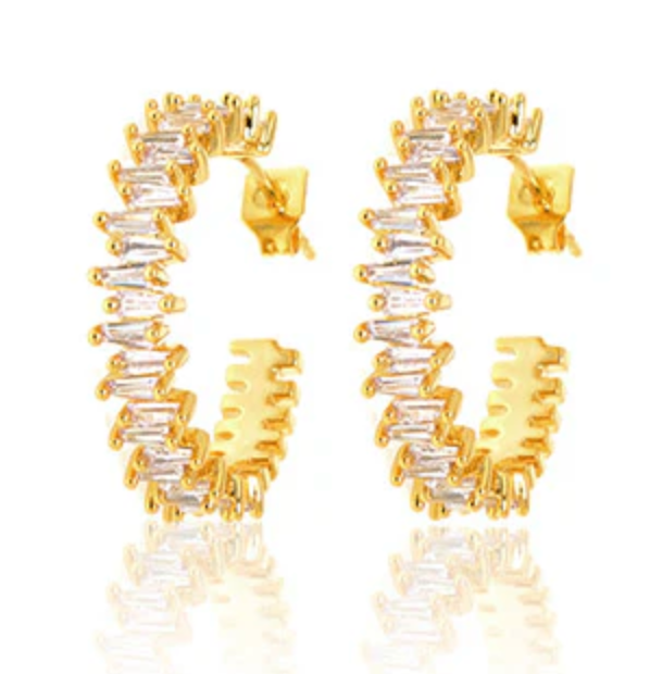 Ocean Drive Mini Hoop - Gold