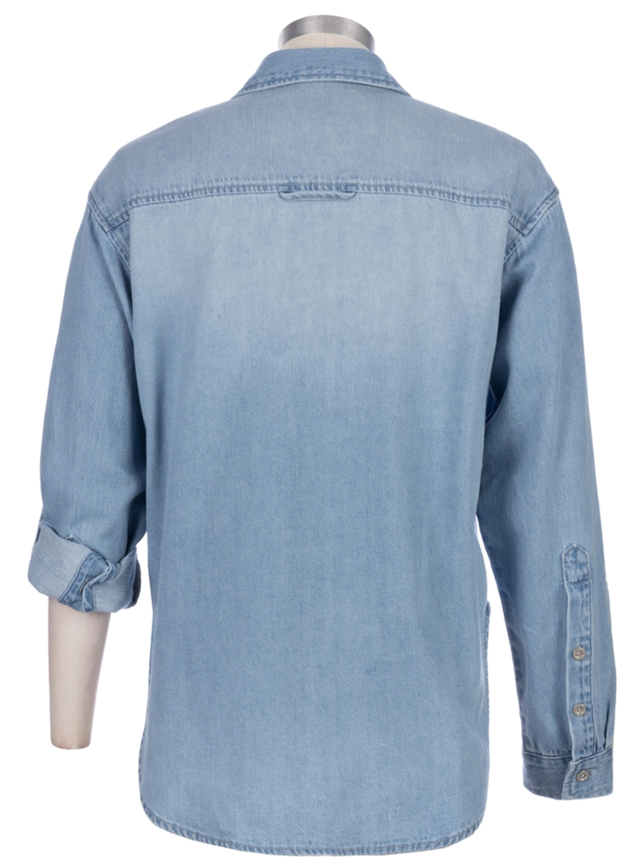 Leighton Long Sleeve Button Down - Light Wash