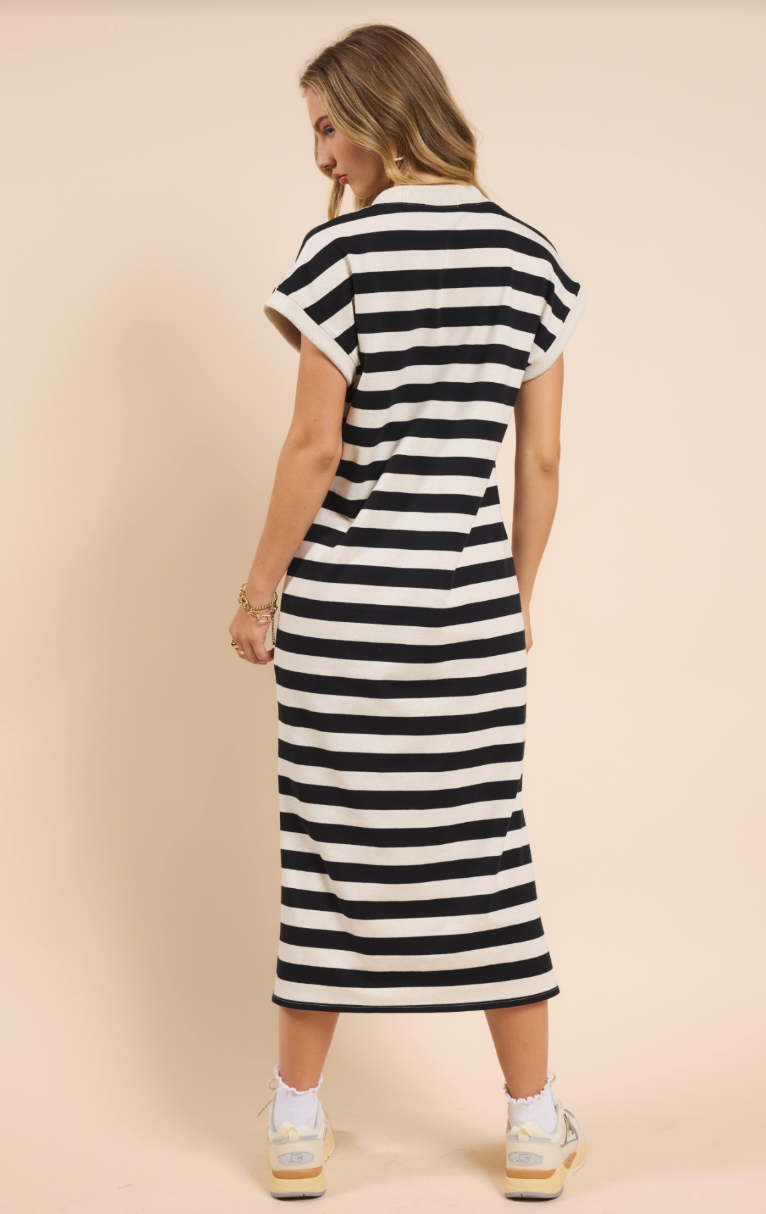 Growth Midi Dress - Black Ivory