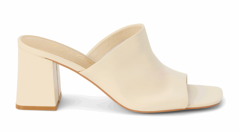 Kensington Heeled Sandal - Bone