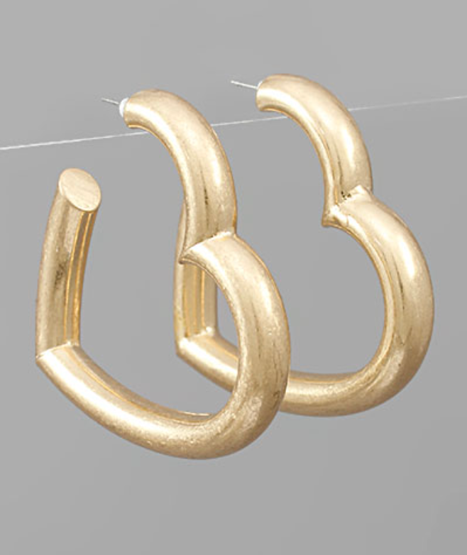 Heart Hoops - Gold