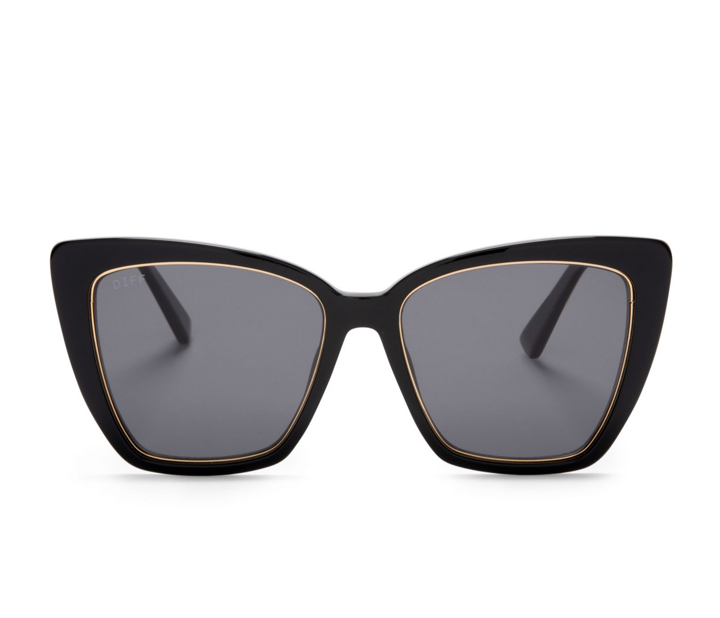DIFF Eyewear - Becky IV - Black Grey Polarized Sunglasses