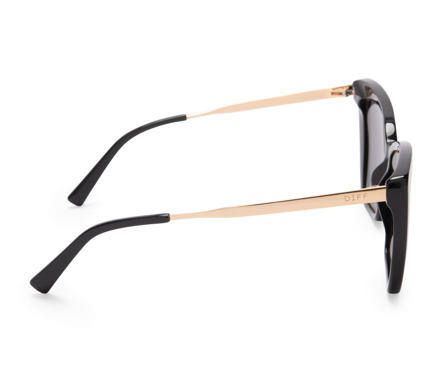 DIFF Eyewear - Becky IV - Black Grey Polarized Sunglasses