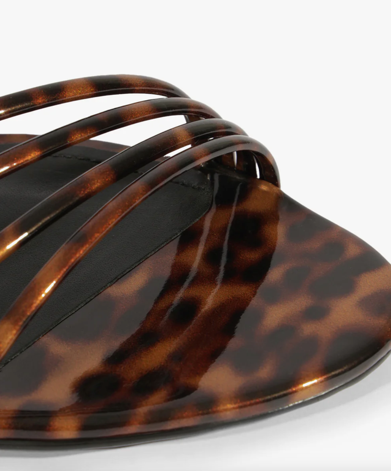 Schutz Inez Leather Sandal - Animal Print