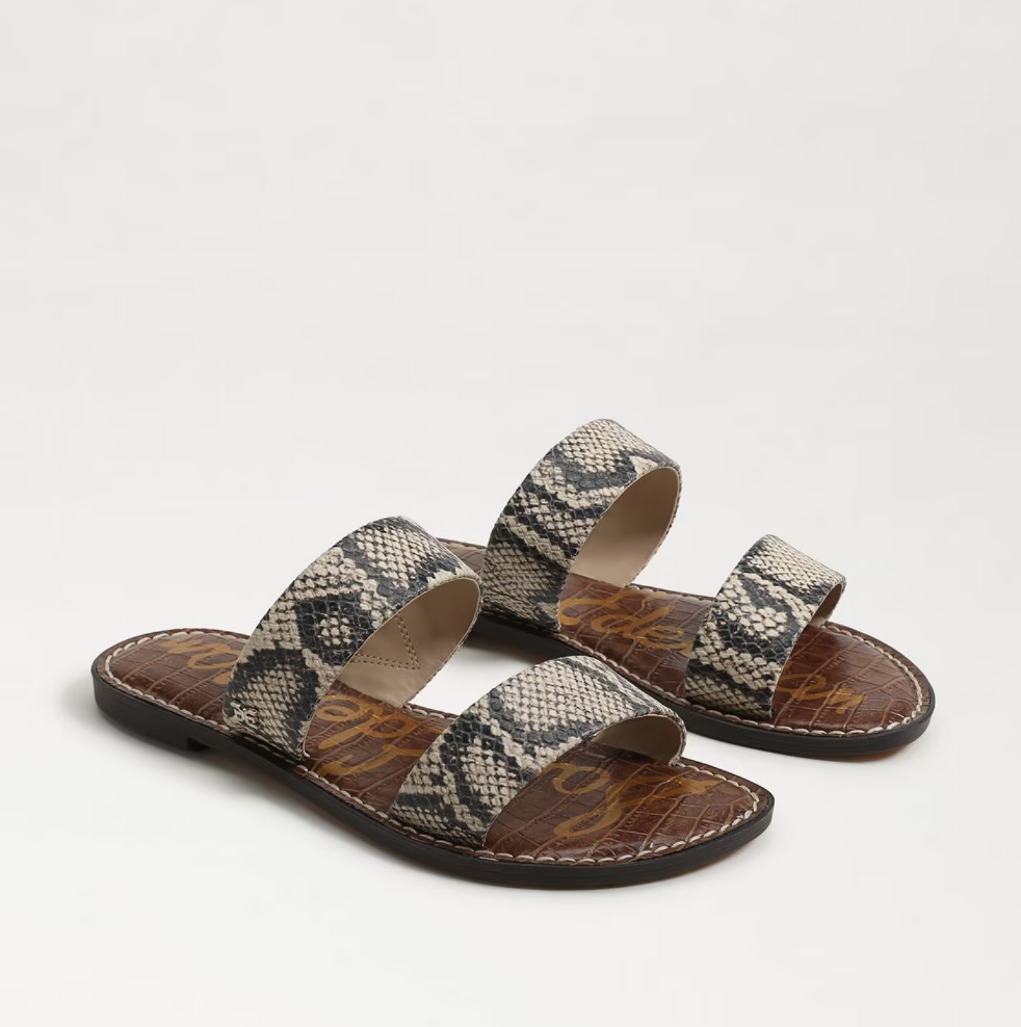 Sam Edelman Gala Double Strap Slide Sandal - Roccia Leather