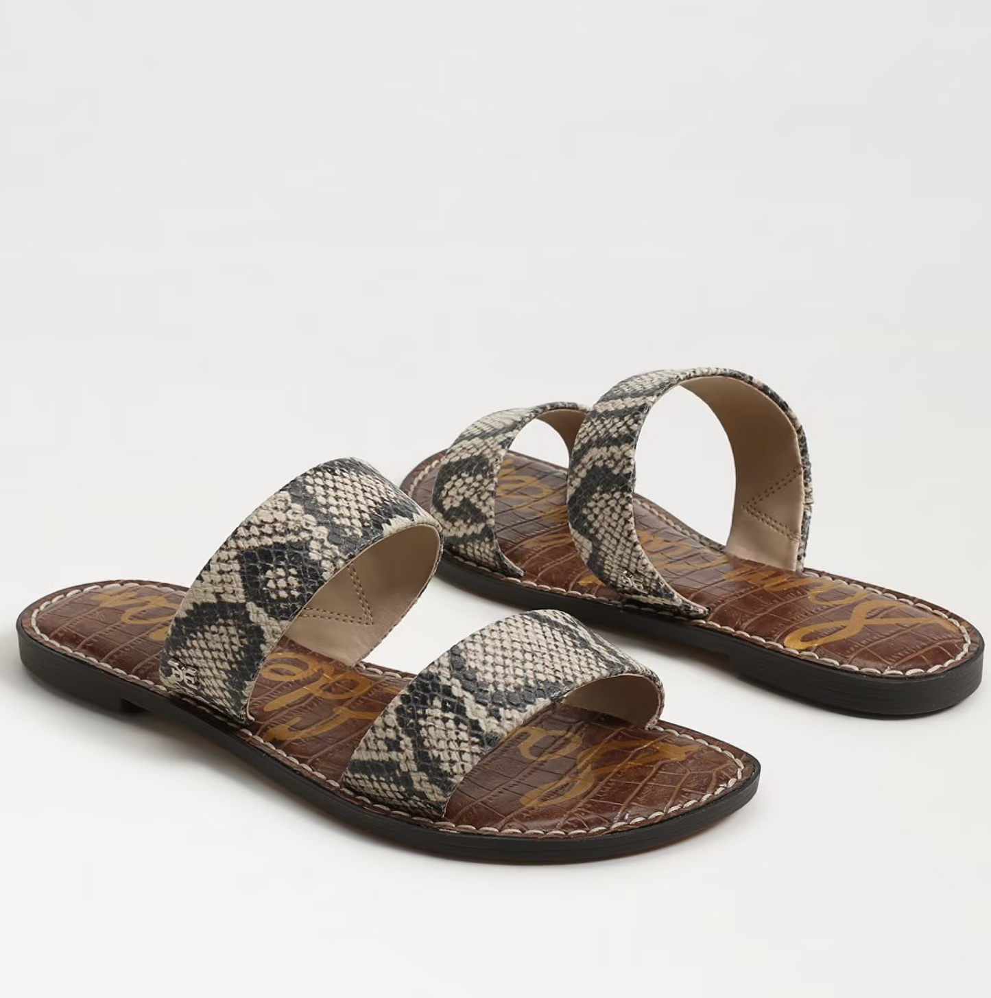 Sam Edelman Gala Double Strap Slide Sandal - Roccia Leather