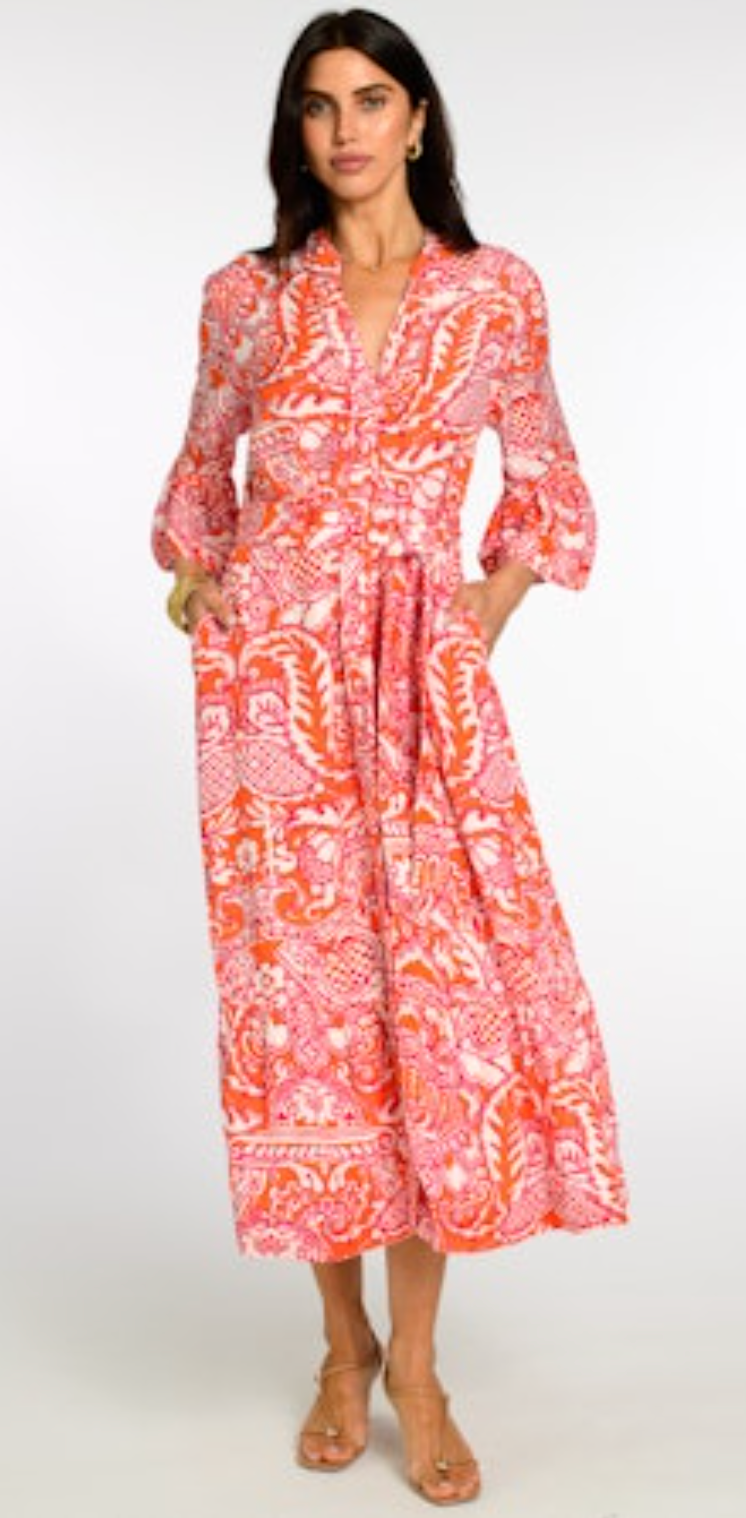 Elizabeth James The Label Delaney Dress - Damask Pink