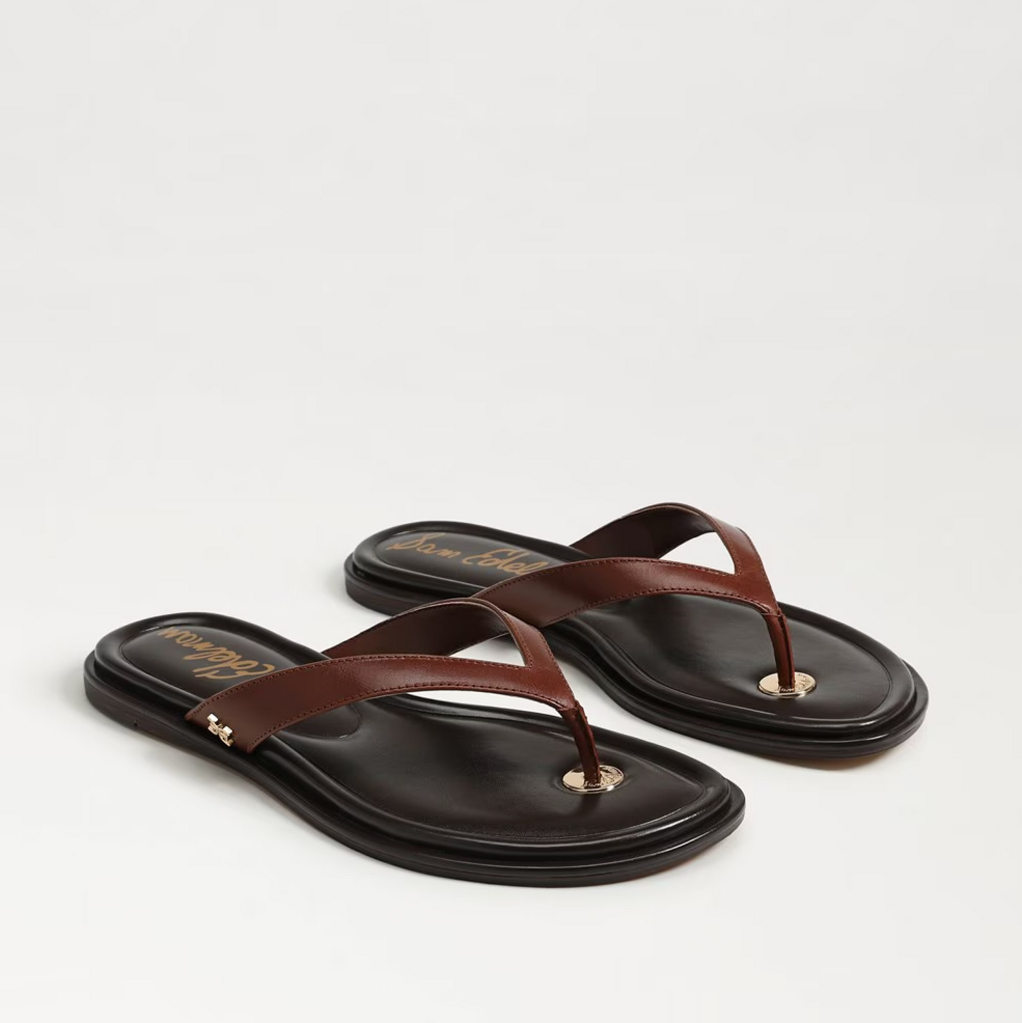 Sam Edelman Remi Leather Flip Flop - Burnt Brandy