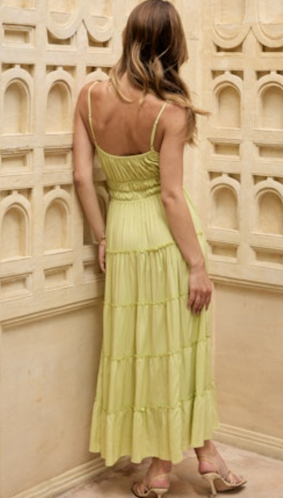Alexia Midi Dress - Pistachio
