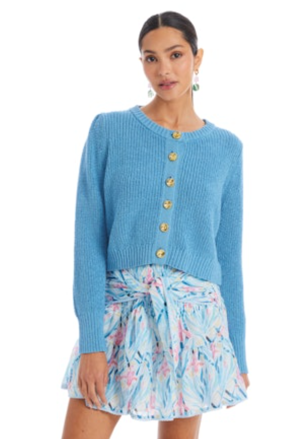 Gia Cardigan - Denim Blue