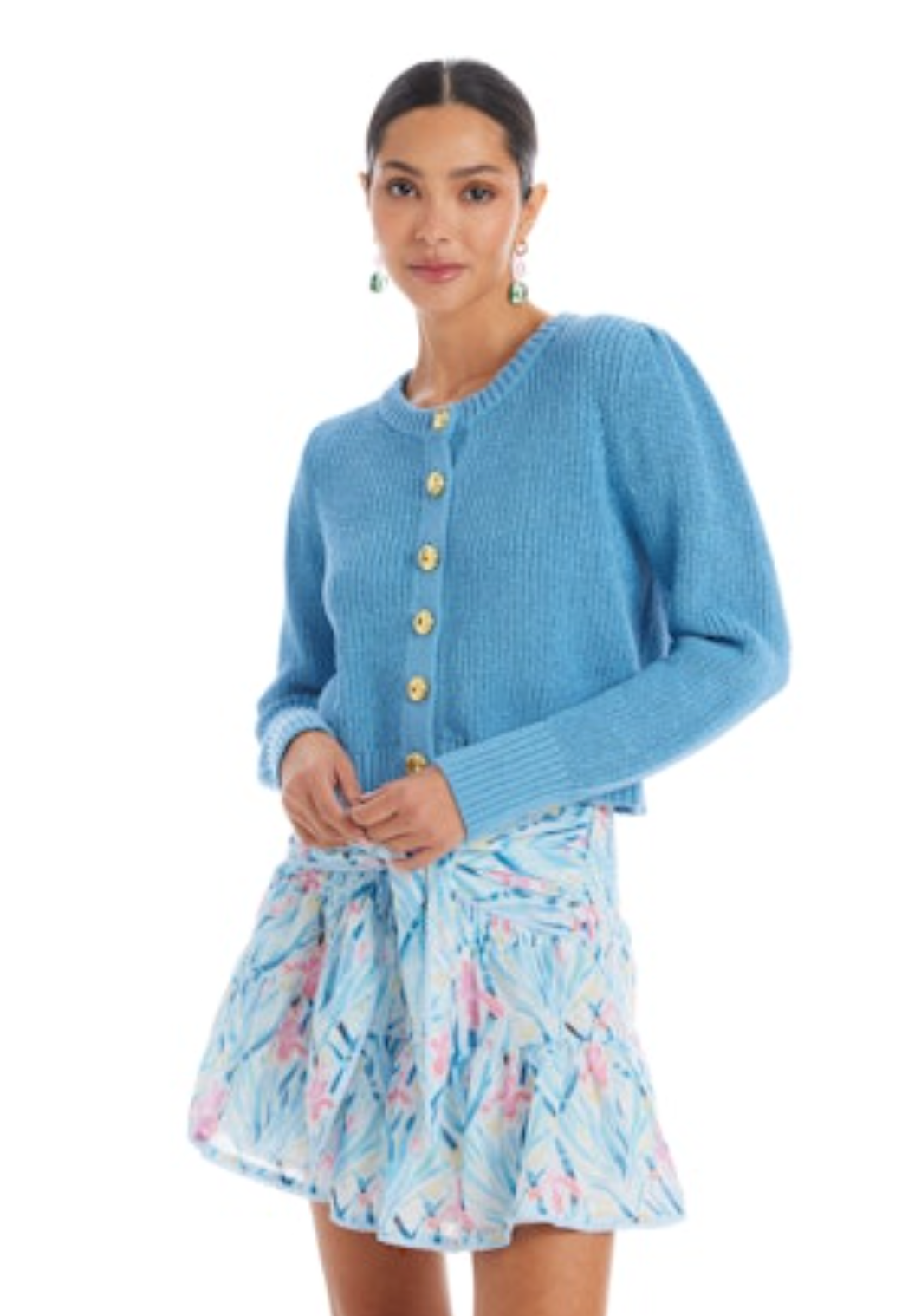Gia Cardigan - Denim Blue