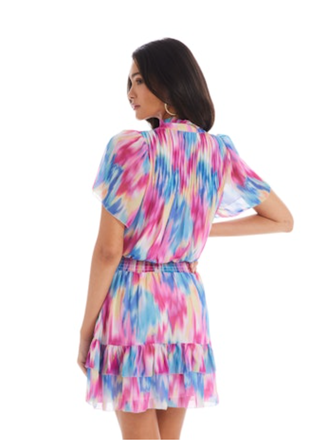 Clara Mini Dress - Rainbow Haze