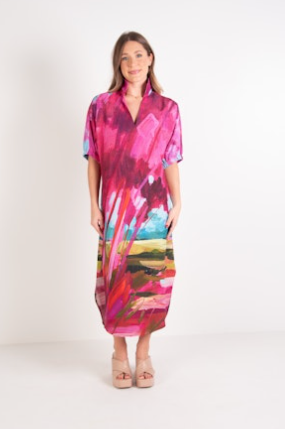 Emily McCarthy Poppy Caftan - Bellamy Sunset