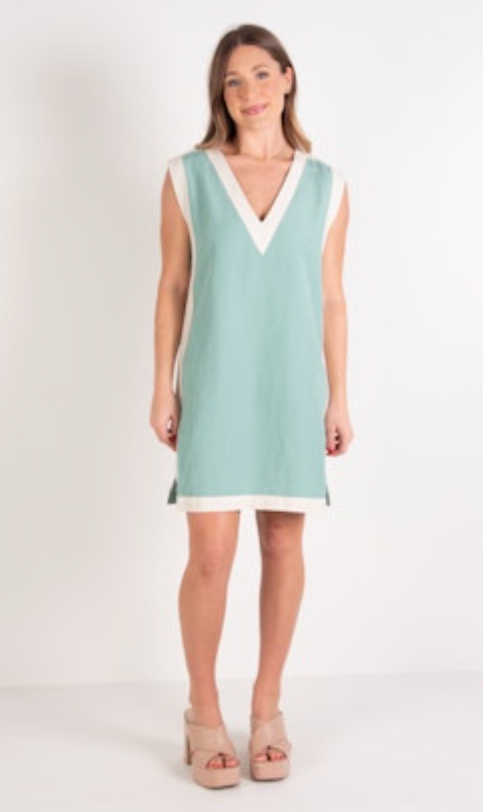 Emily McCarthy Emily Shift Dress - Wasabi