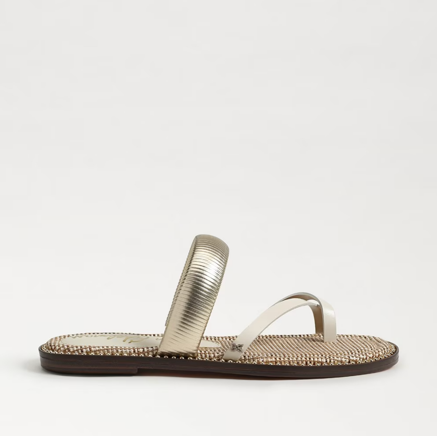Sam Edelman Tillie Strappy Slide Sandal - Modern Ivory Leather