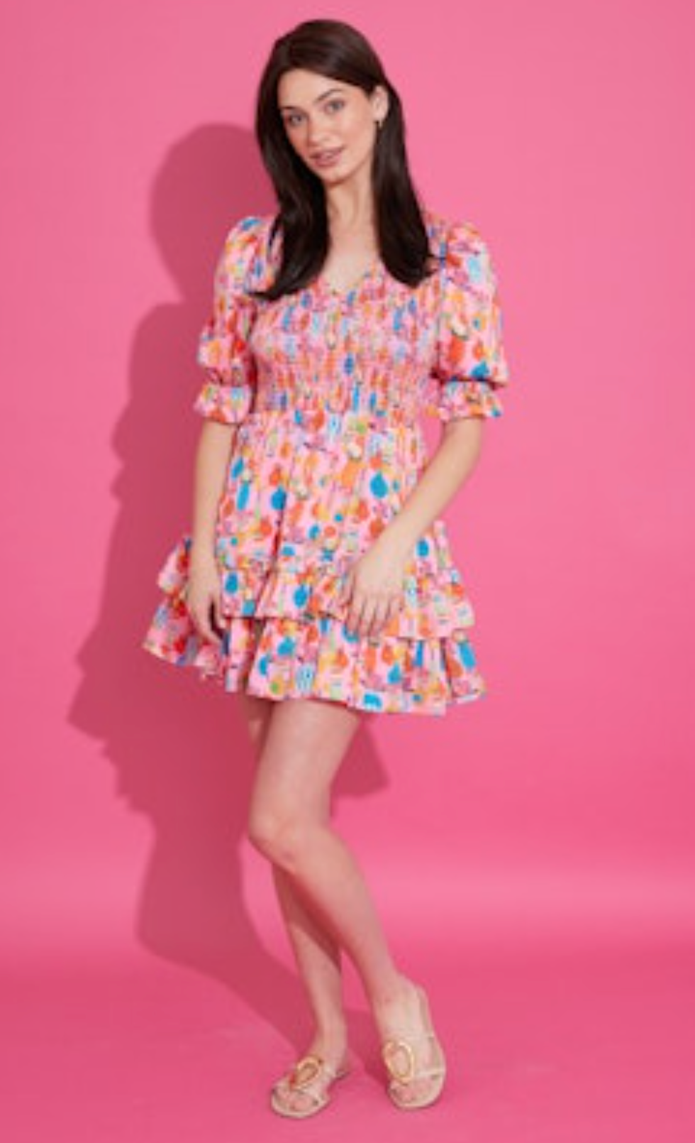 Alex Dress - Pink Chantilly