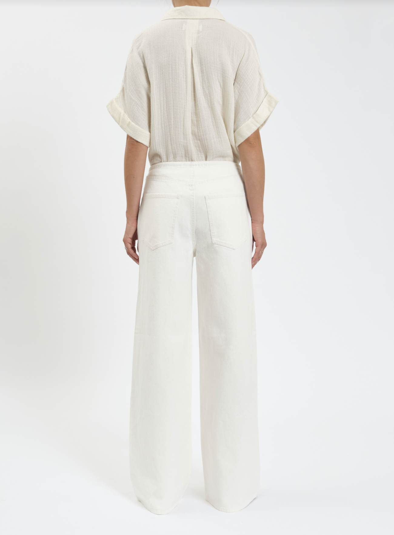 Daze Denim Madison Wide Leg Jean - Milkshake