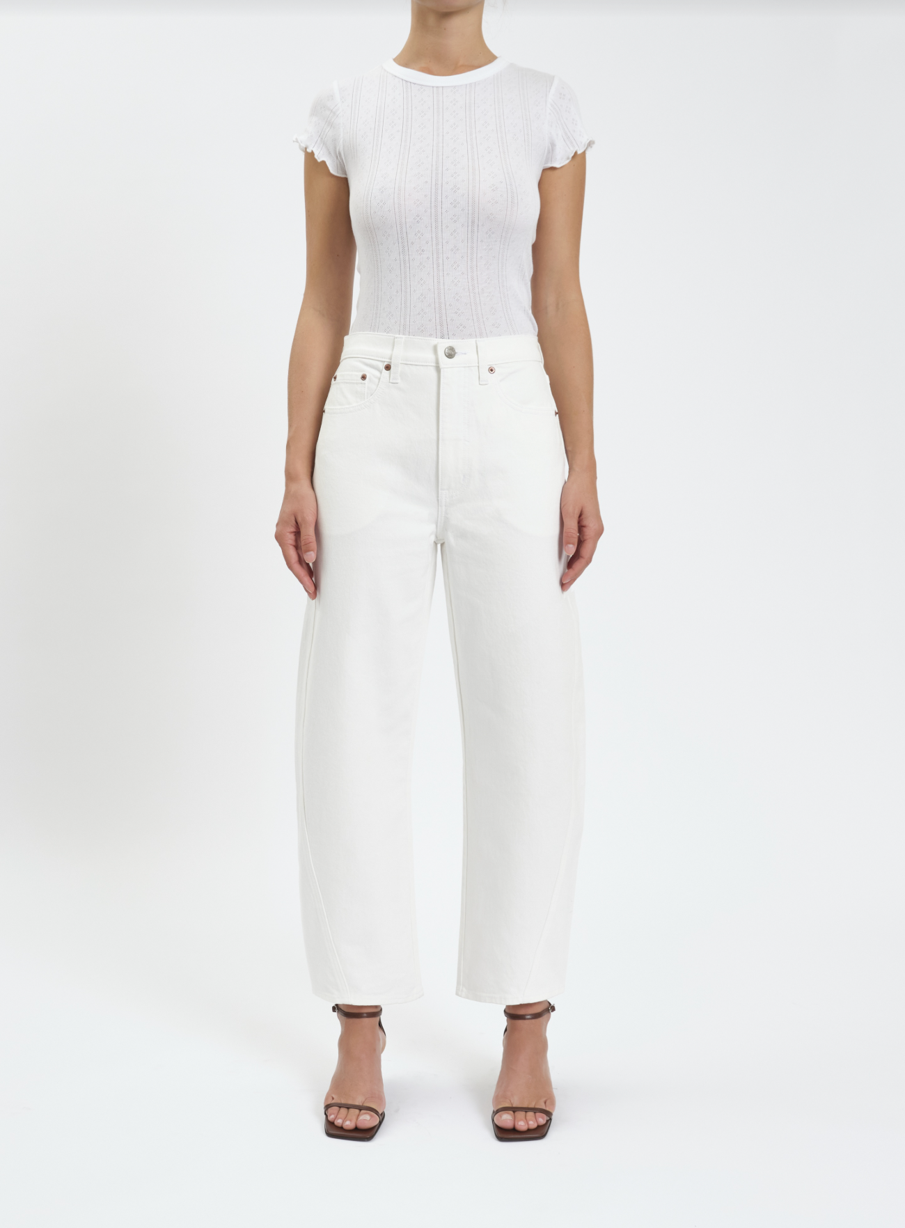 Daze Denim Westward Barrel Leg Jean - Swan