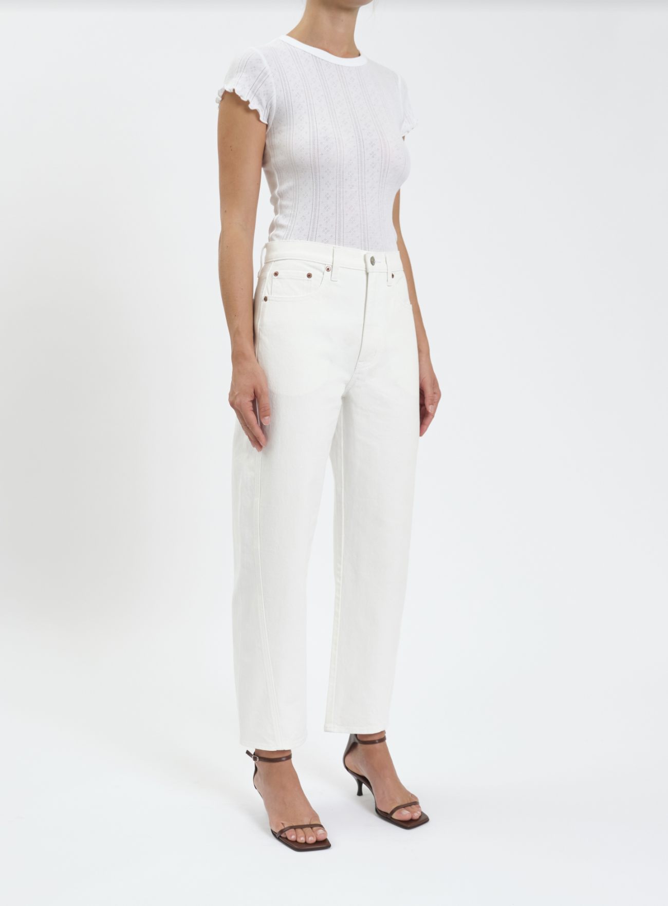 Daze Denim Westward Barrel Leg Jean - Swan