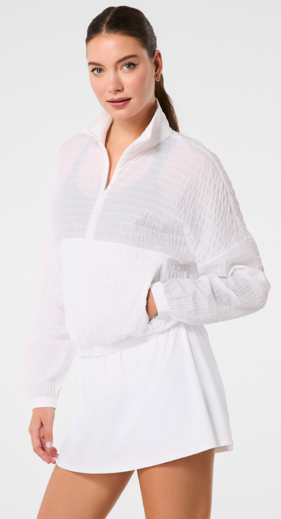 Spanx Get Moving Active Run Jacket - Vivid White