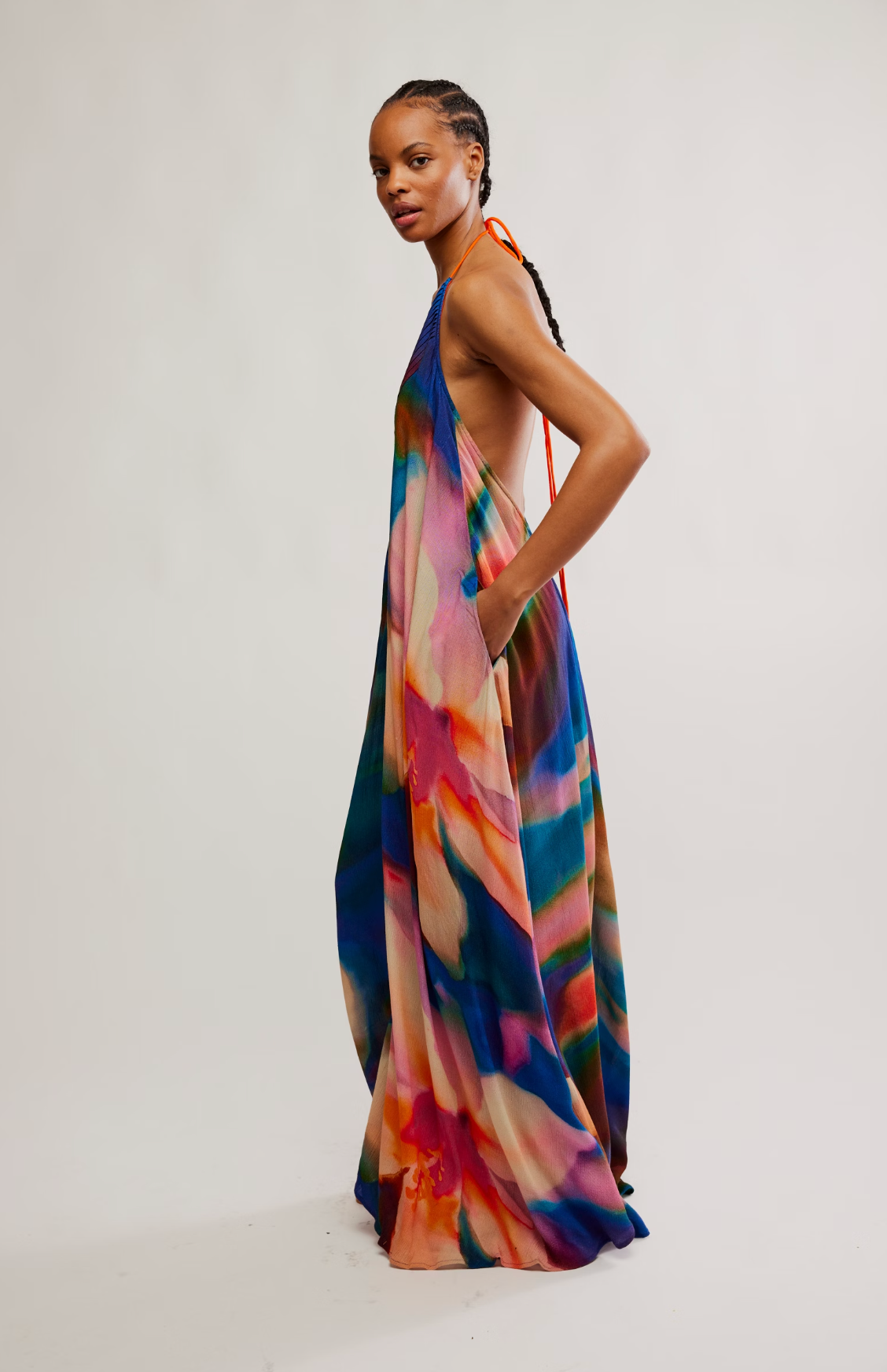 Free People Catalina Maxi Dress - Sunset Combo