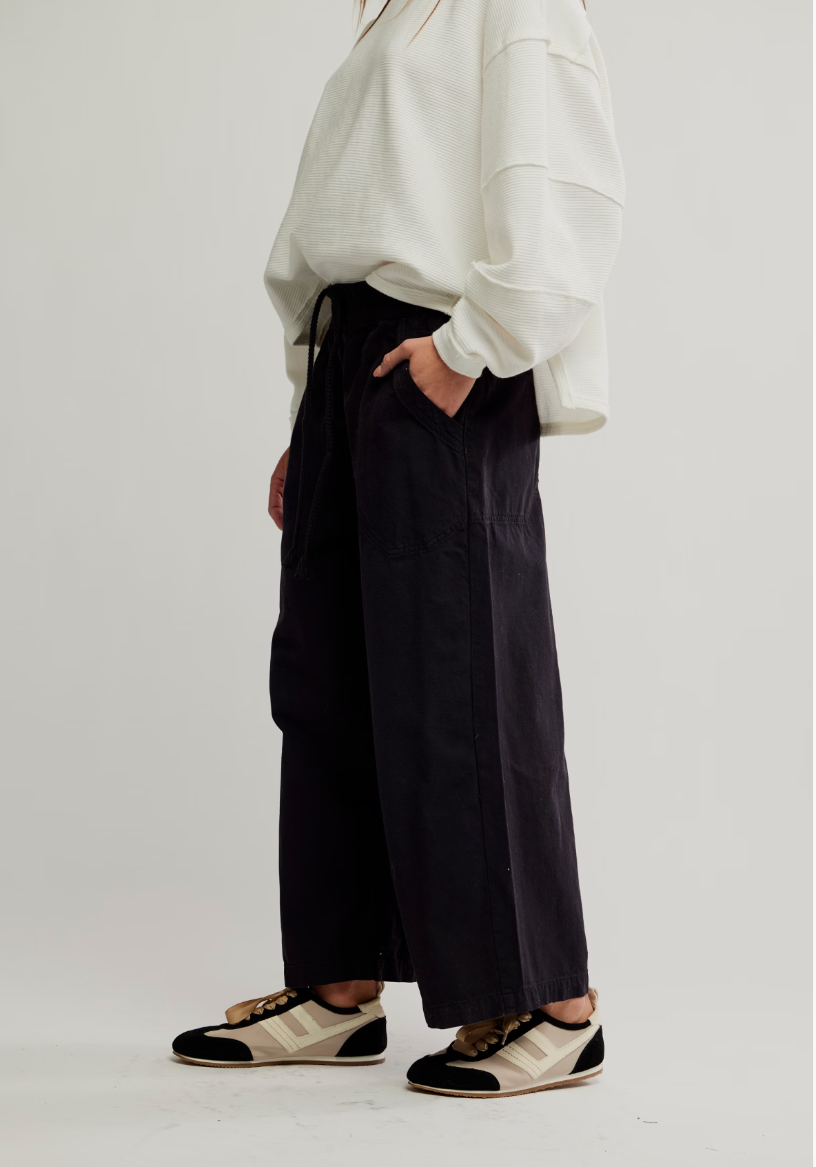 Free People Easy Peasy Pull On Jean - Black