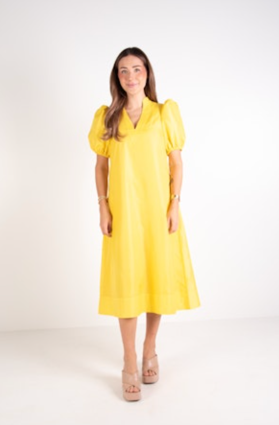Emily McCarthy Hampton Dress - Lemon