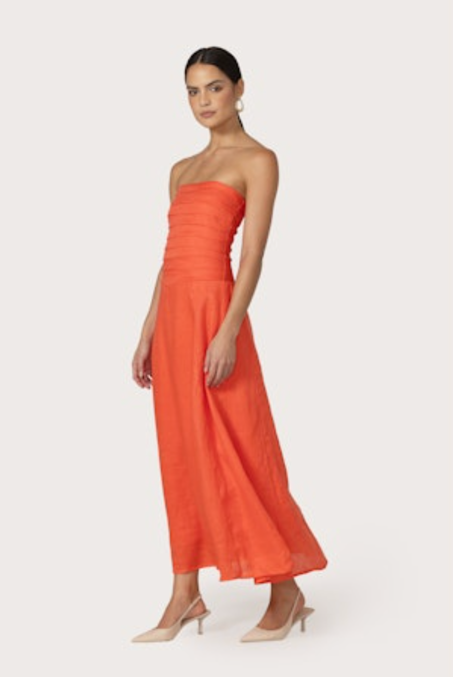 Selina Maxi Linen Dress - Salsa