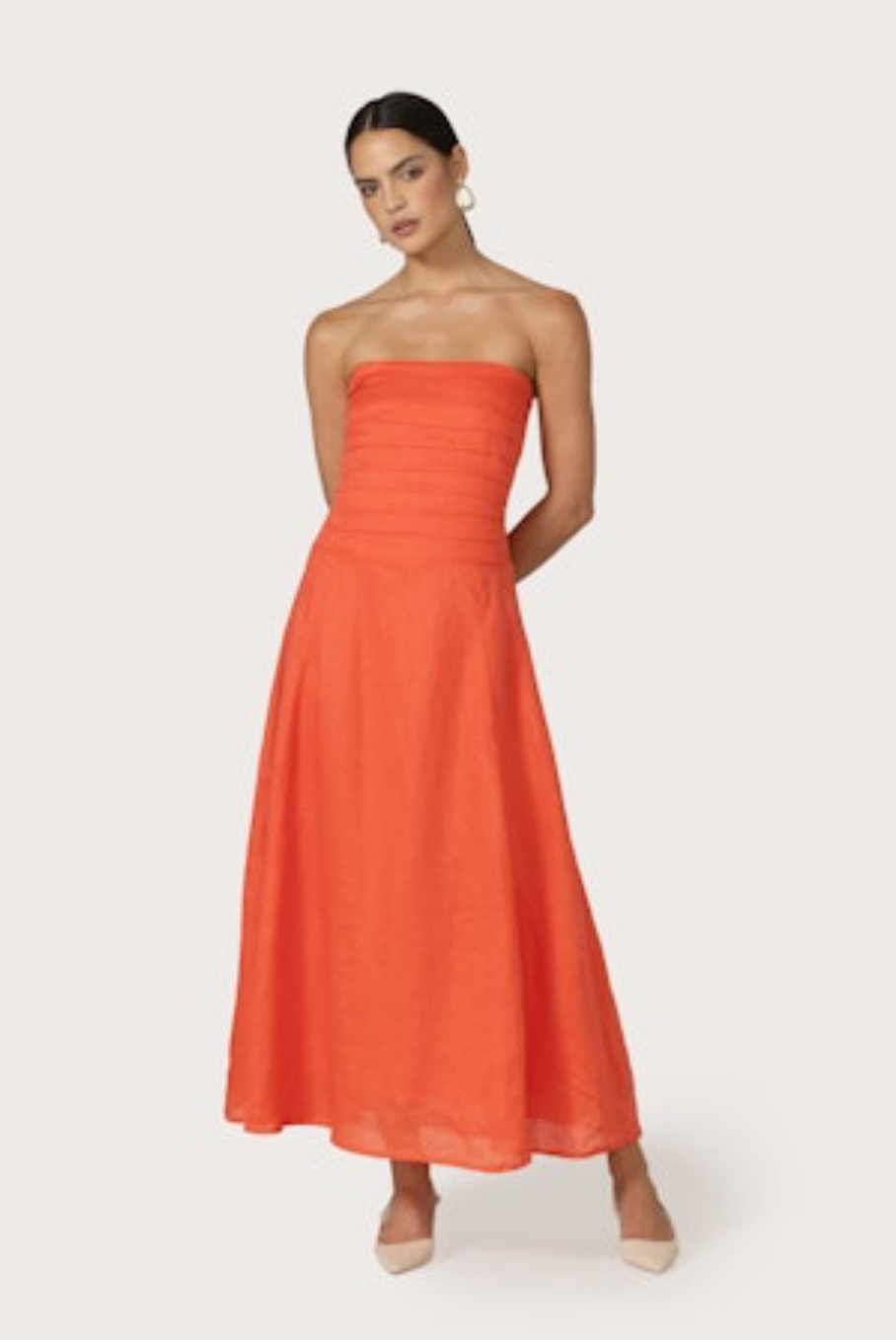 Selina Maxi Linen Dress - Salsa
