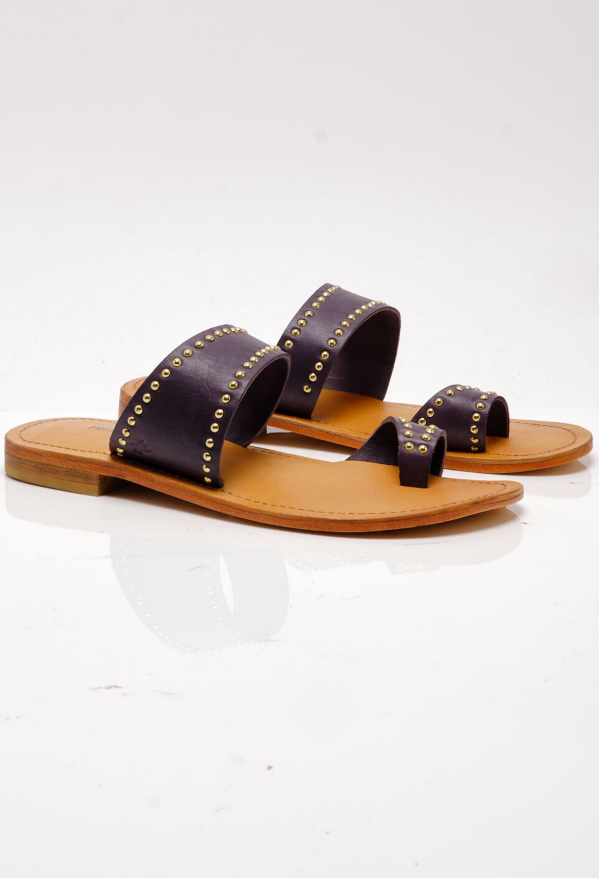 Free People Amelie Tiny Stud Sandals - Black