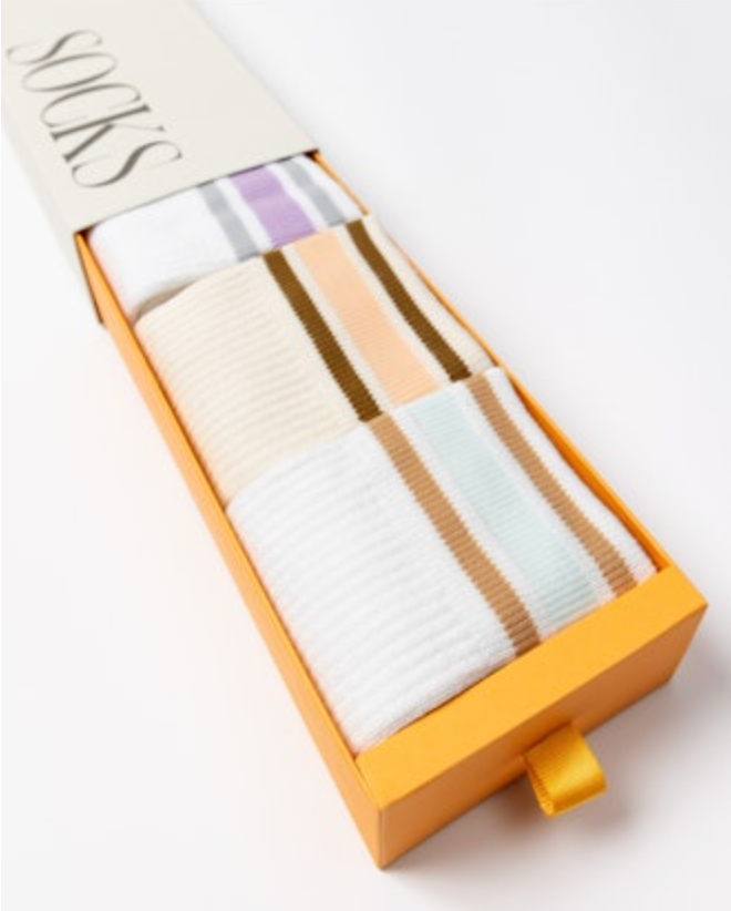Stripe Crew Sock - Desert Multi