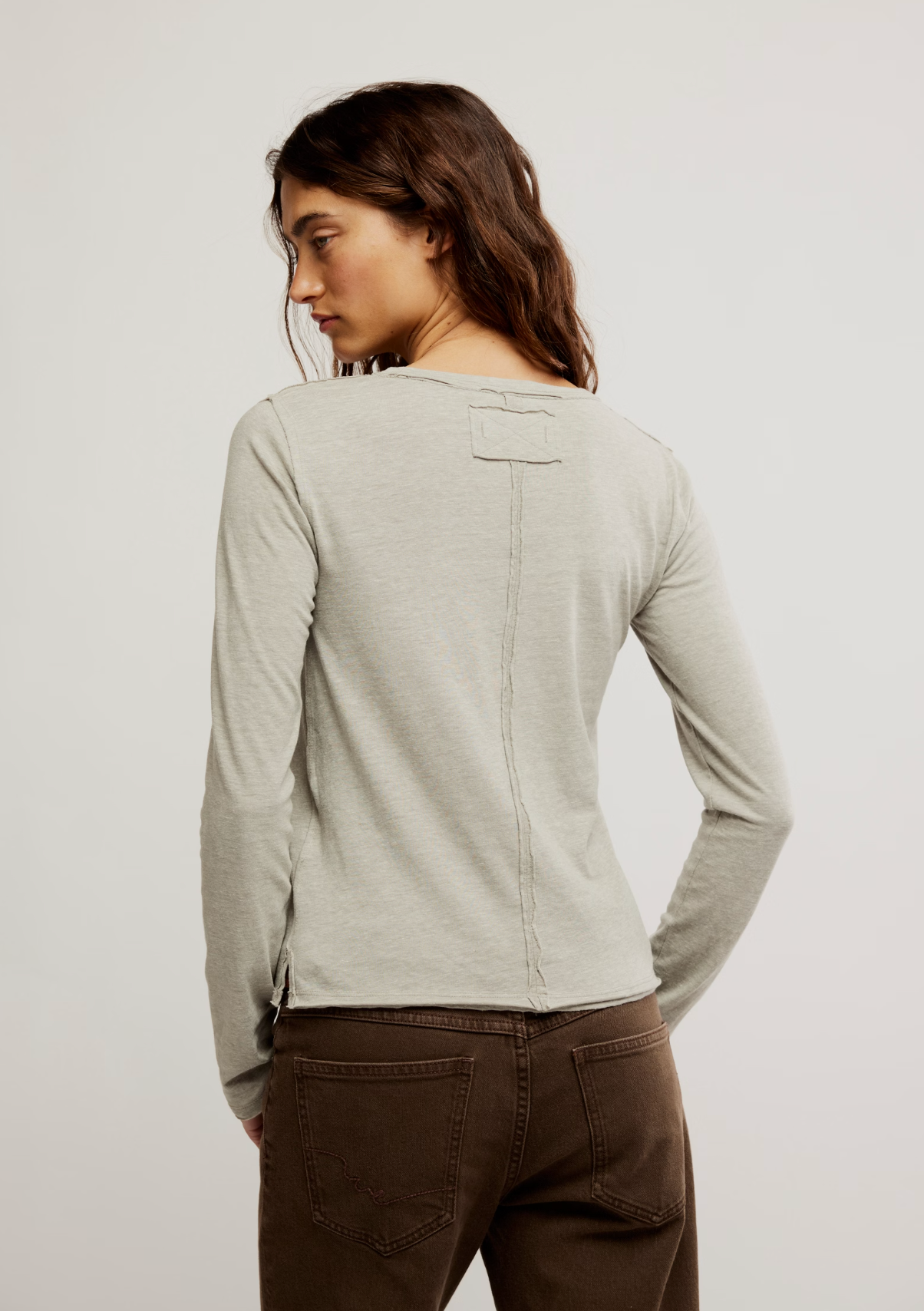 Free People Nova Long-Sleeve Tee Shirt - Caiman