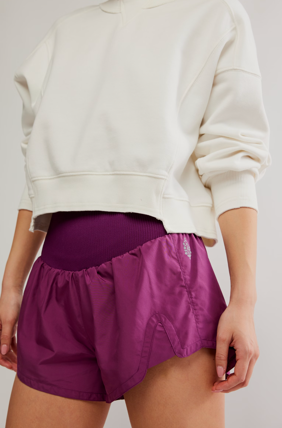 Free People Carpe Diem Short - Deep Mulberry
