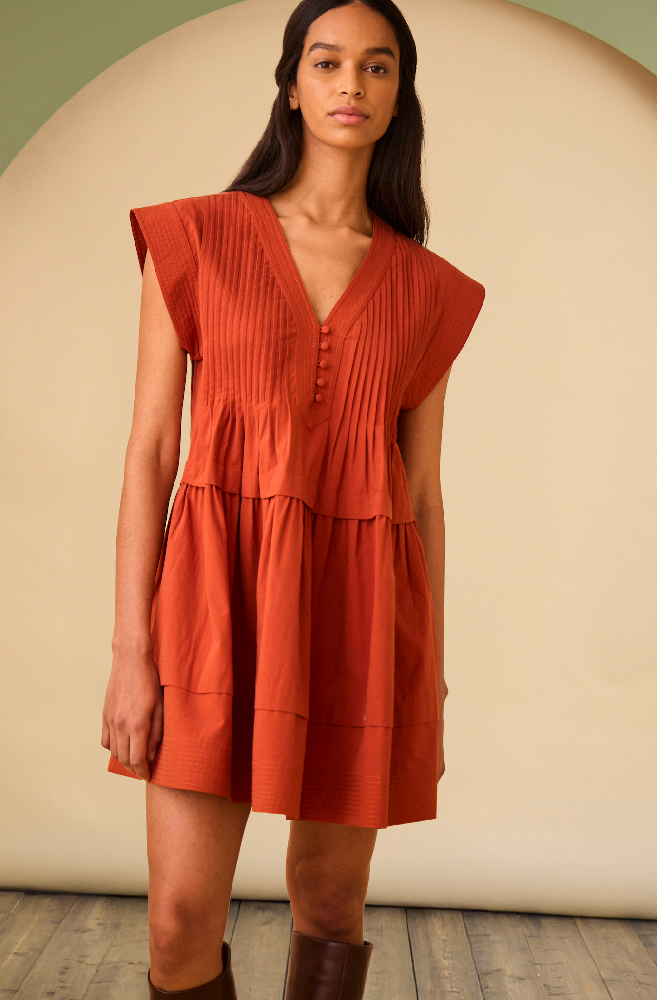 Parker Dress - Burnished Copper