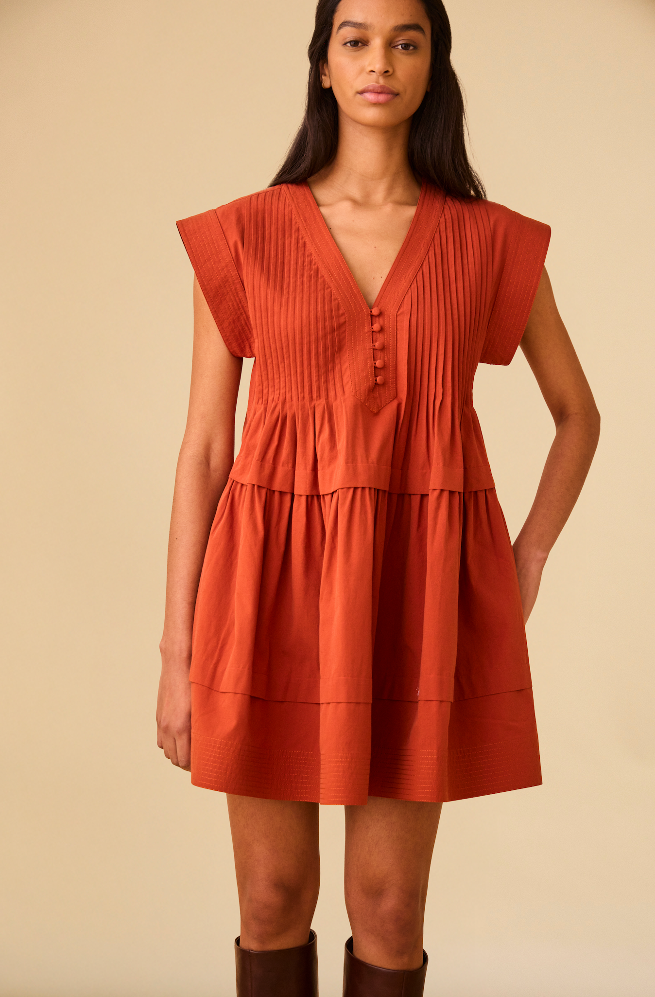 Parker Dress - Burnished Copper