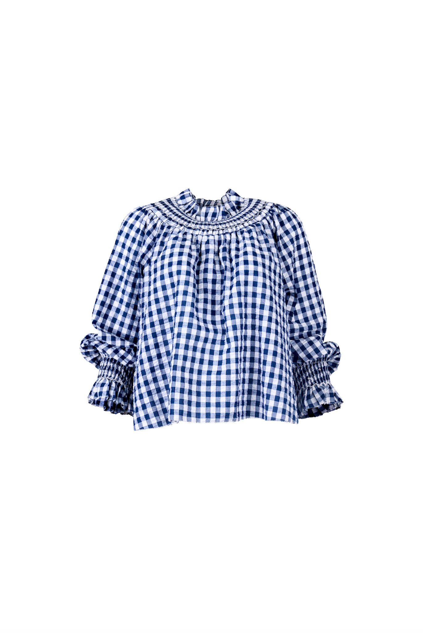 Hayes Blouse - Navy/White