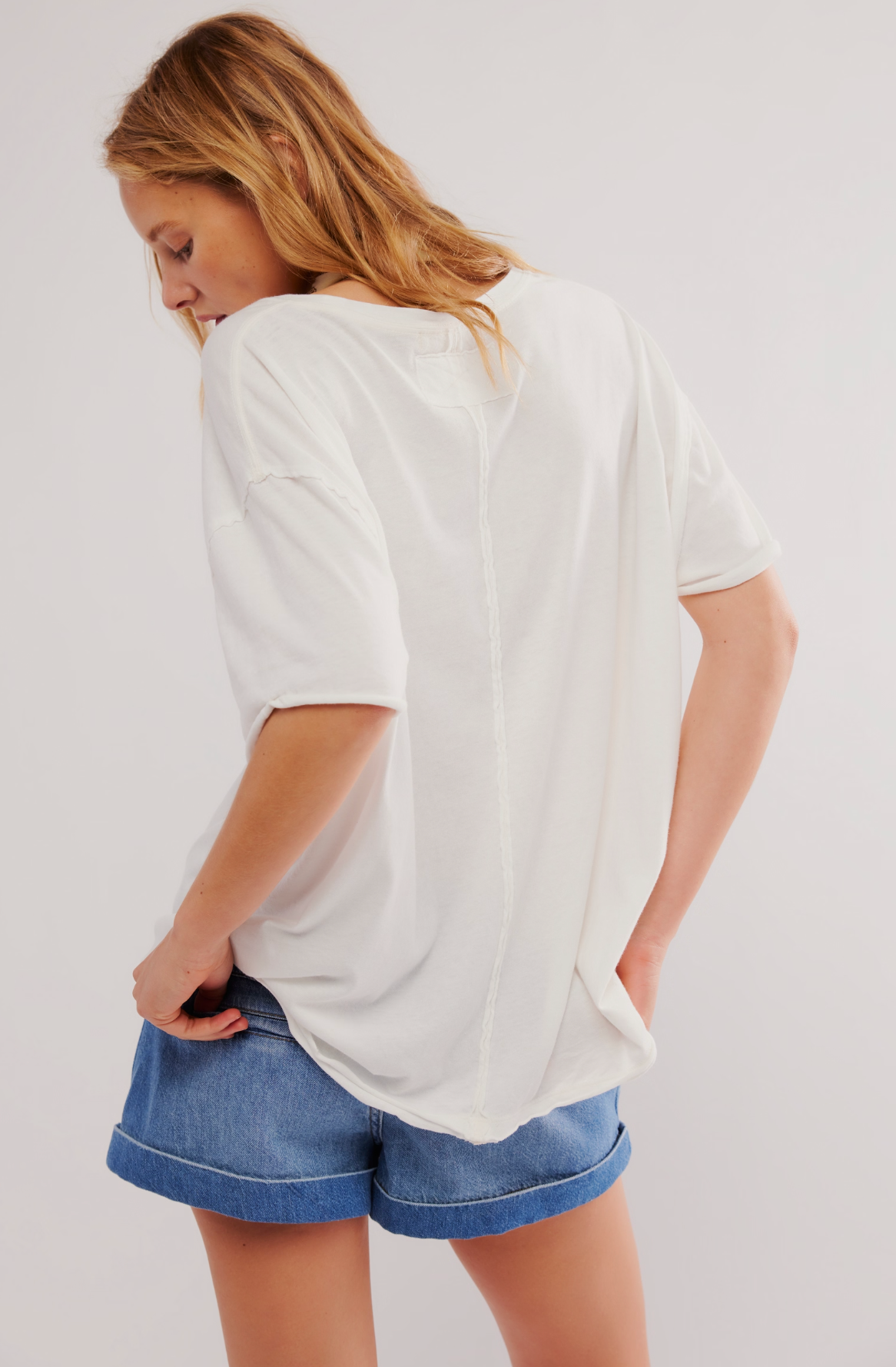 Free People Nina Tee Shirt - Ivory