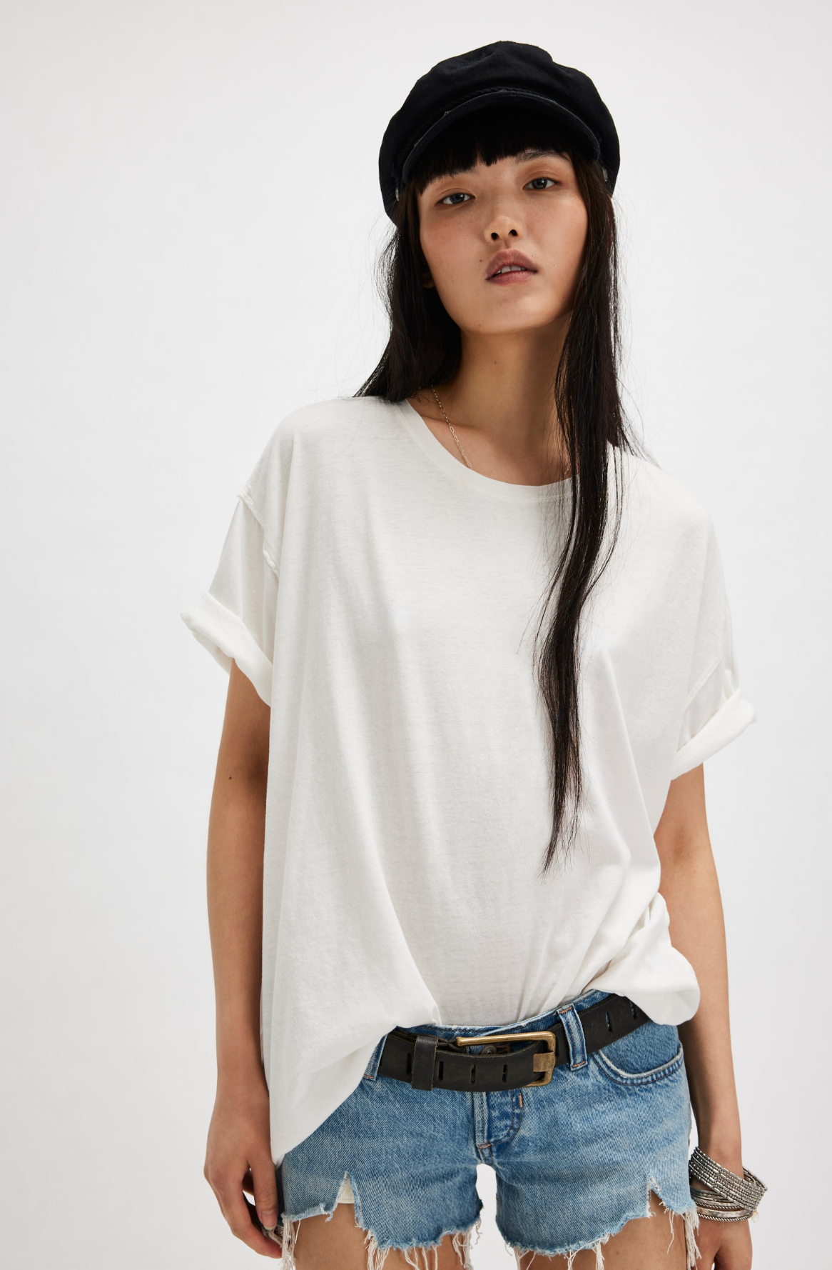 Free People Nina Tee Shirt - Ivory